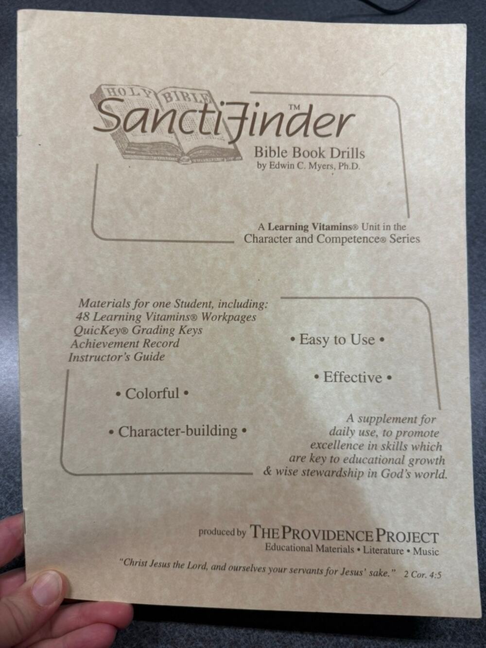 SanctiFinder Bible Book Drills by Edwin C. Myers, Ph.D.